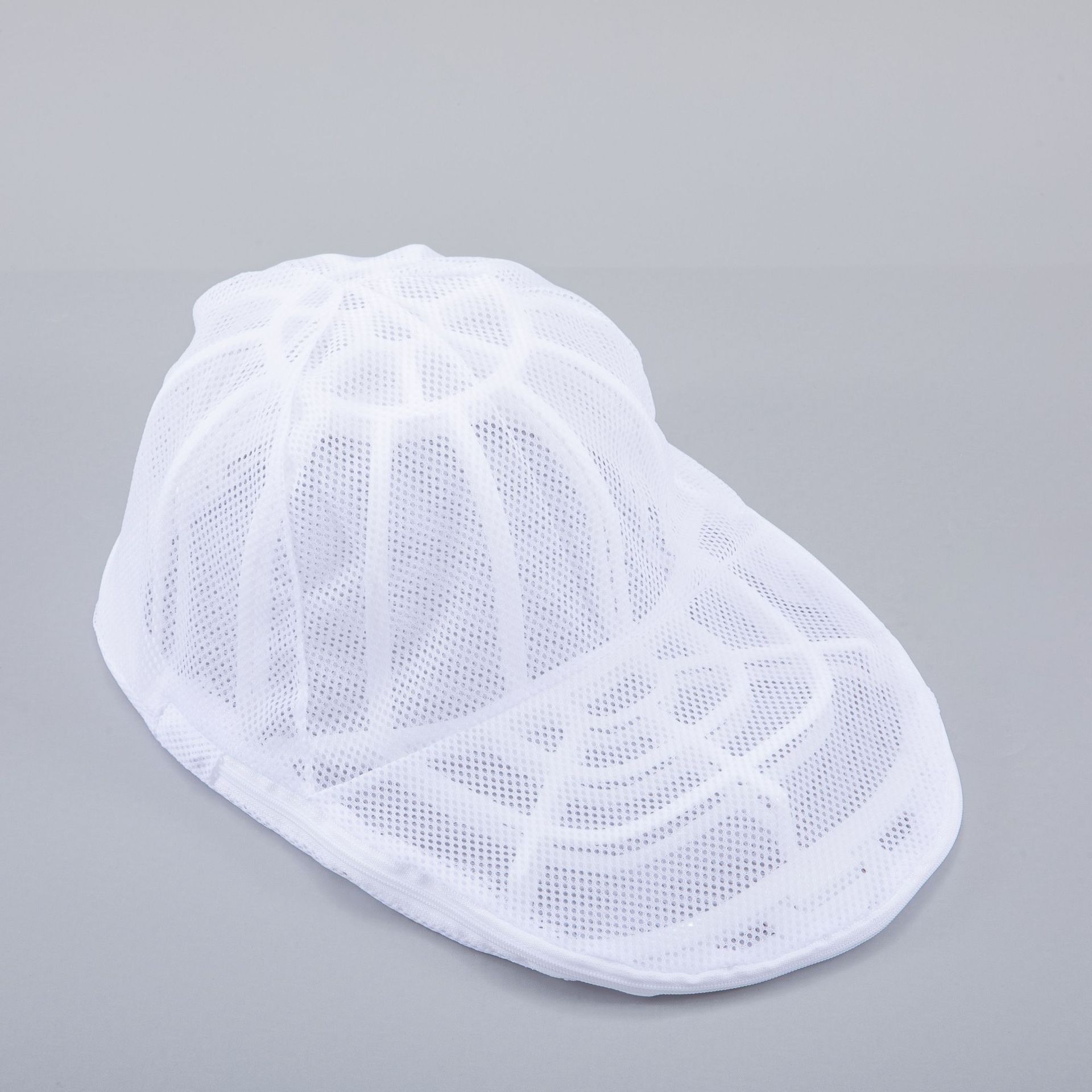 TOP 종이 카드(흰색) + 흰색 메쉬 가방이 포함된 모자 와셔