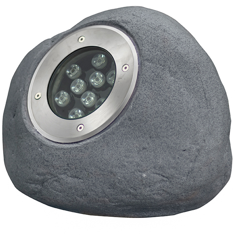Solar luminoso al aire libre lámpara de piedra césped impermeable lámpara de guijarro jardín villa patio iluminación diseño decorativo
