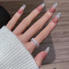 Retro zirconium, ring, brand universal jewelry, light luxury style, on index finger