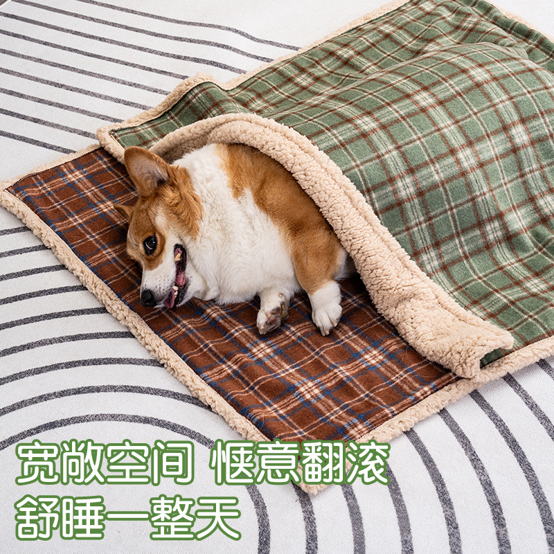 快適なペットマット、耐摩耗性の猫と犬用マット、滑り止めペットベッド、柔らかく暖かいマット、かわいい犬小屋、厚くて暖かい|undefined