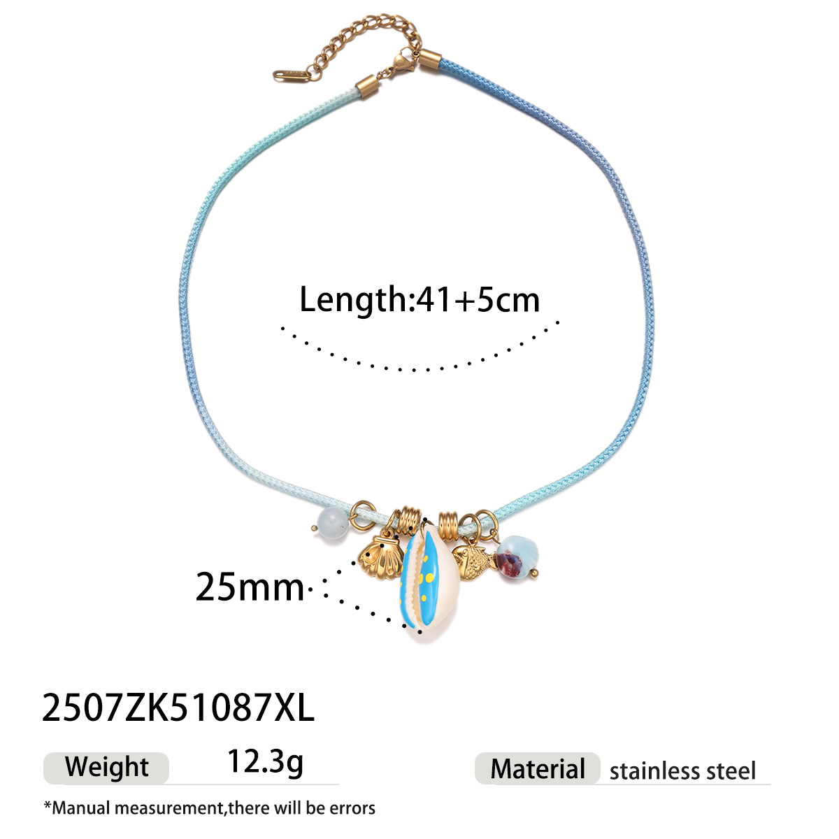 TENA Europa y los Estados Unidos de playa concha de mariscos colgante ligero lujo nicho universal colorido tejido collar joyería