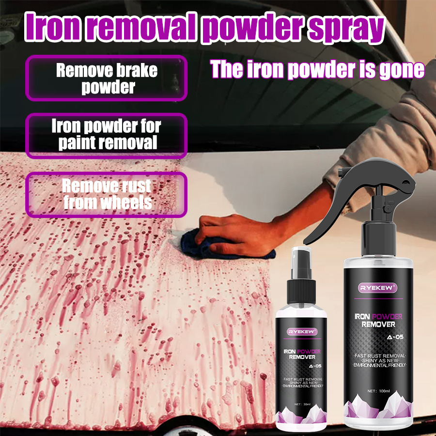 Removedor de Polvo de Hierro Ryekew, Removedor de Óxido Multiusos para Ruedas de Coche, Limpiador de Manchas de Óxido en Superficies de Pintura, Transfronterizo