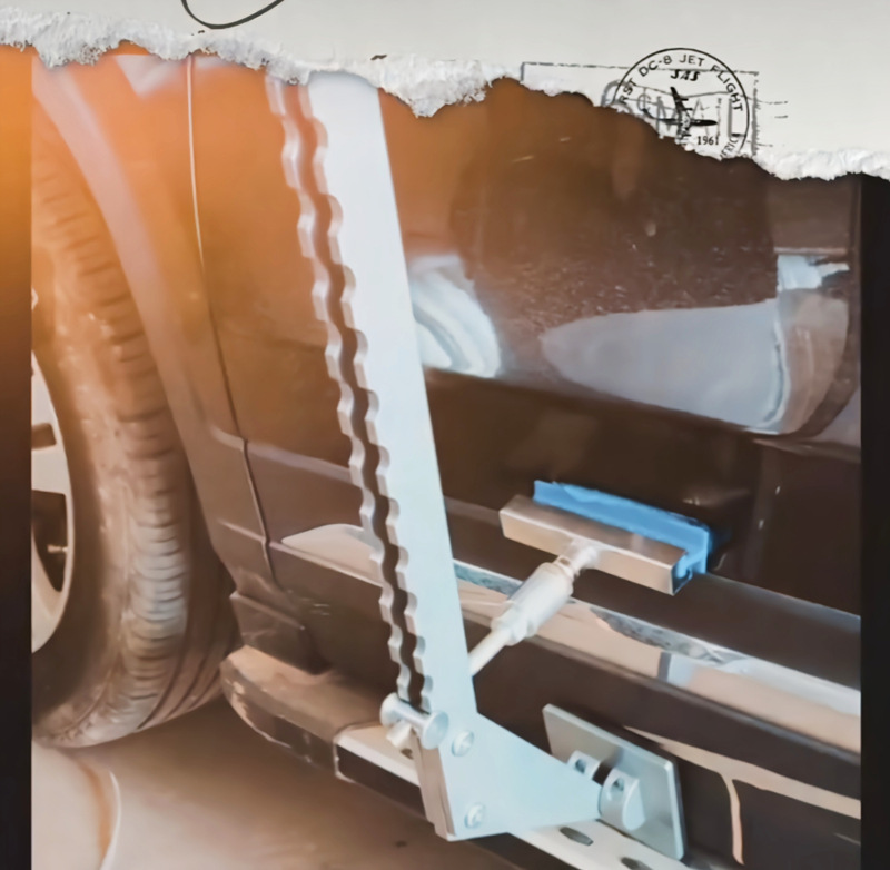 Car body maintenance concave-convex concave repair bracket single point support arm drawing rack seamless sheet metal paint-free