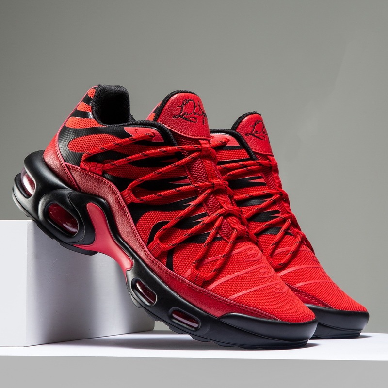 39-46 large size cross-border Men's sports shoes mesh full palm air cushion shock absorption basketball shoes trendy men's casual running shoes