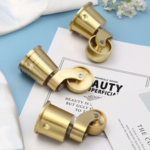 黄铜脚轮 重型万向轮 桌椅家具静音沙发1.5寸2寸钢琴铜杯形轮毂