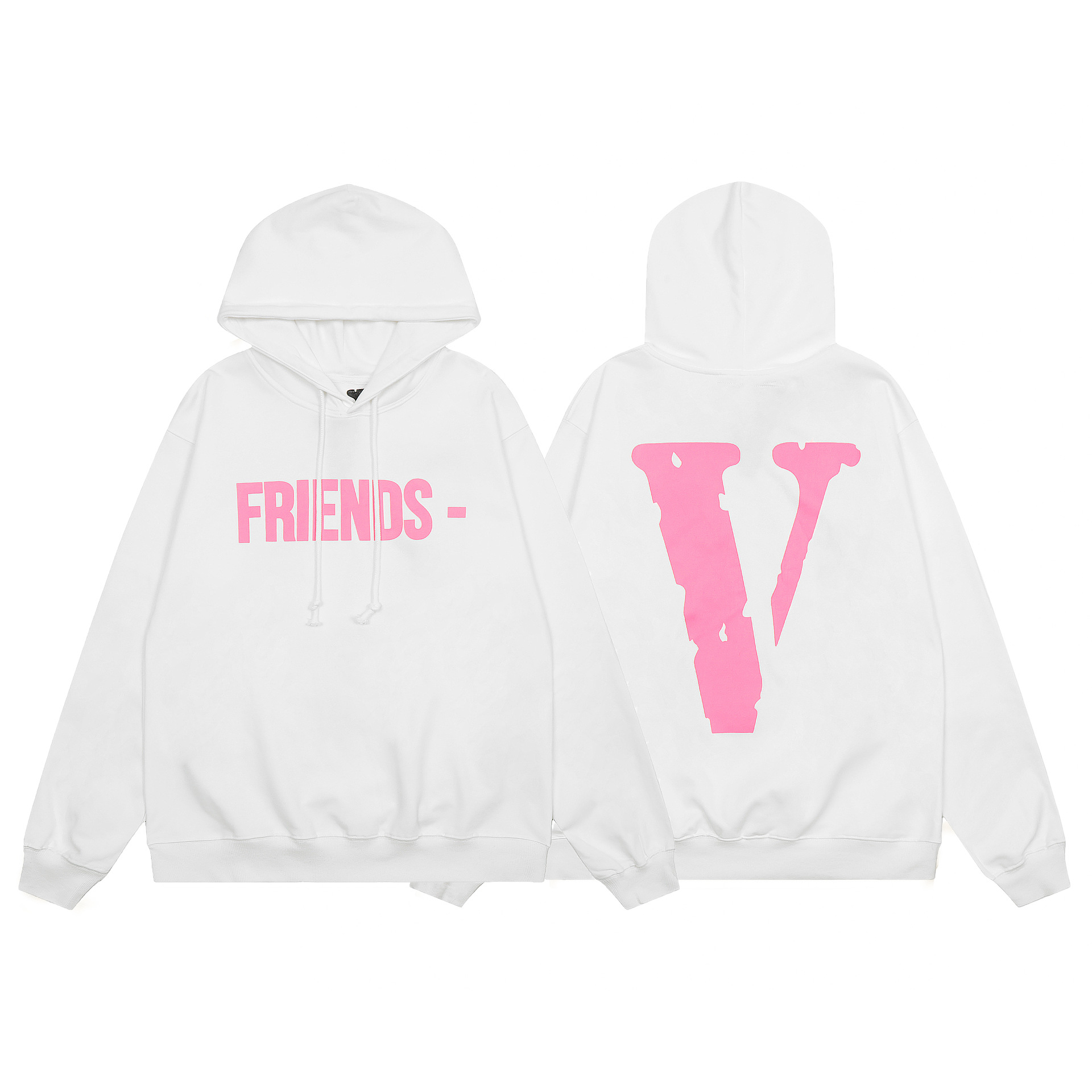 Exterior solo Vlone FOG mosaico AMIGOS elemento estilo Americano grande V serie con capucha suéter pesado