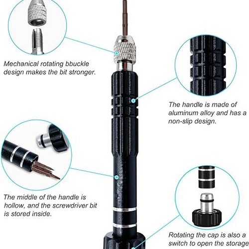 Aluminum Alloy Apple iPhone Repair Disassembly Tool Manual Multi-function Five-in-One Screwdriver Set Tool Wholesale