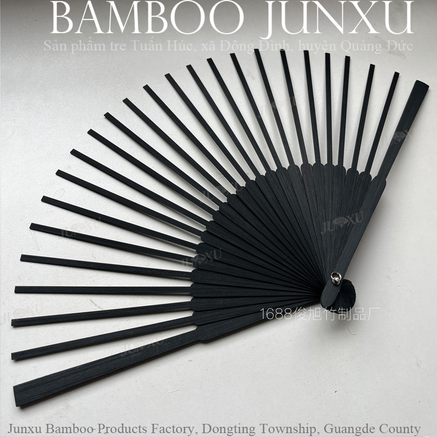 <unk> 21cm ventilador plegable hueso de bambú pequeño esqueleto de ventilador estilo chino diy hacer actividades de construcción de grupo hechas a mano al por mayor
