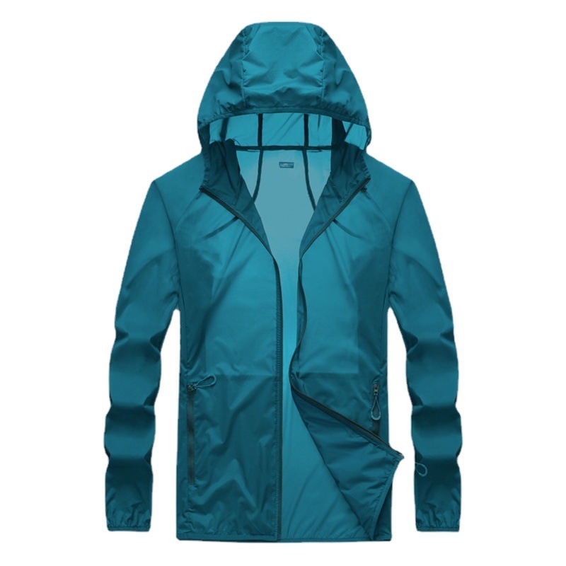 Summer Thin Breathable Sports Jacket Hooded Jacket Outdoor Men's and Women's Jacket Sun Protection Shirt