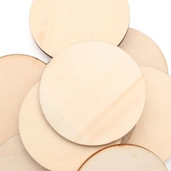 DIY laser cutting wood chips wooden oval geometric wood chips round square and other wooden boards can be shaped and used for painting