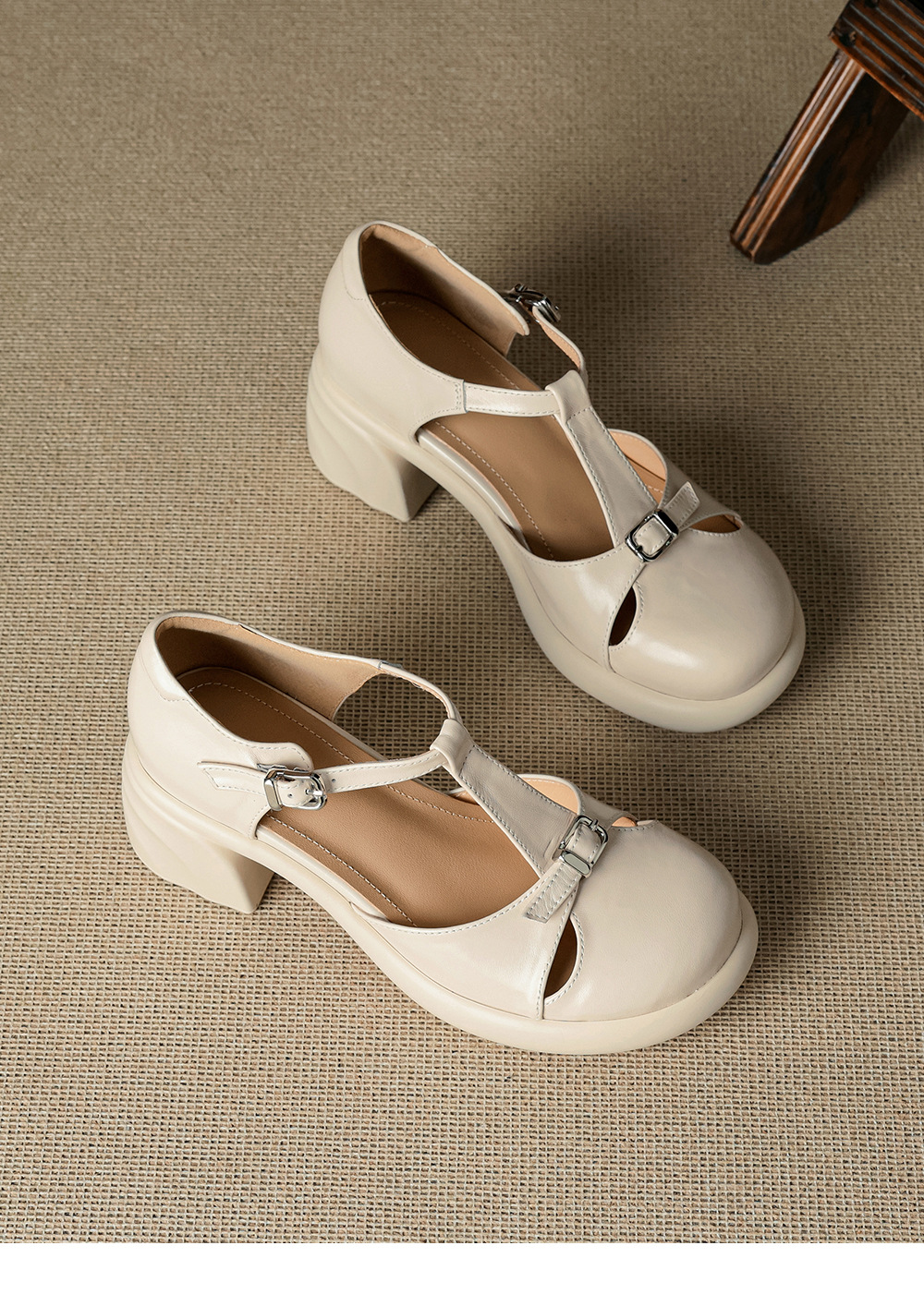 Sandal cao gót nữ mũi nhọn bít đế dày gót 6 cm phong cách đơn giản — đen chi tiết 20