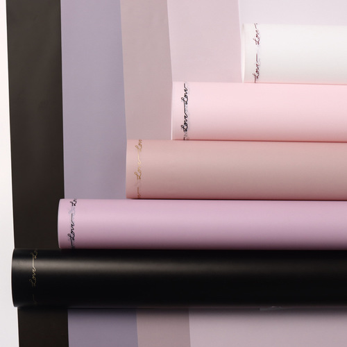 Flower wrapping paper wholesale flower shop bouquet packaging material translucent waterproof matte paper Korean paper flower wrapping paper