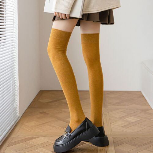 Over-the-knee socks for women, spring and autumn long-tube JK stovepipe over-the-knee autumn and winter extra-long leg pressure knee pads new product