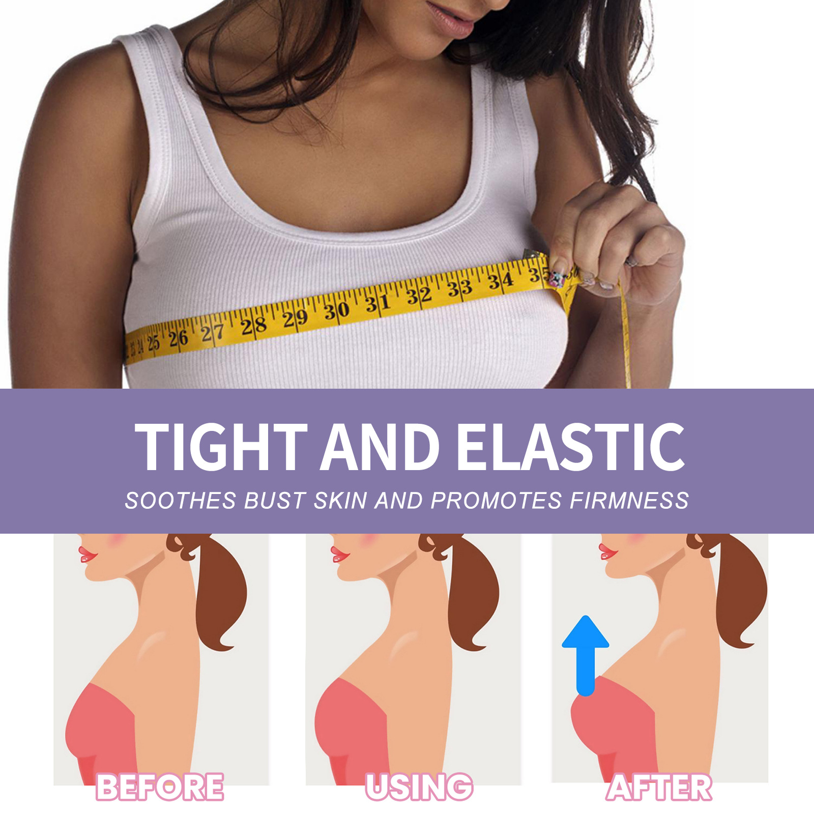 Patch de soins anti-affaissement, de collecte, de raffermissement et de charme pour les protéines de collagène mammaire, nouveauté 2024_voghion.com