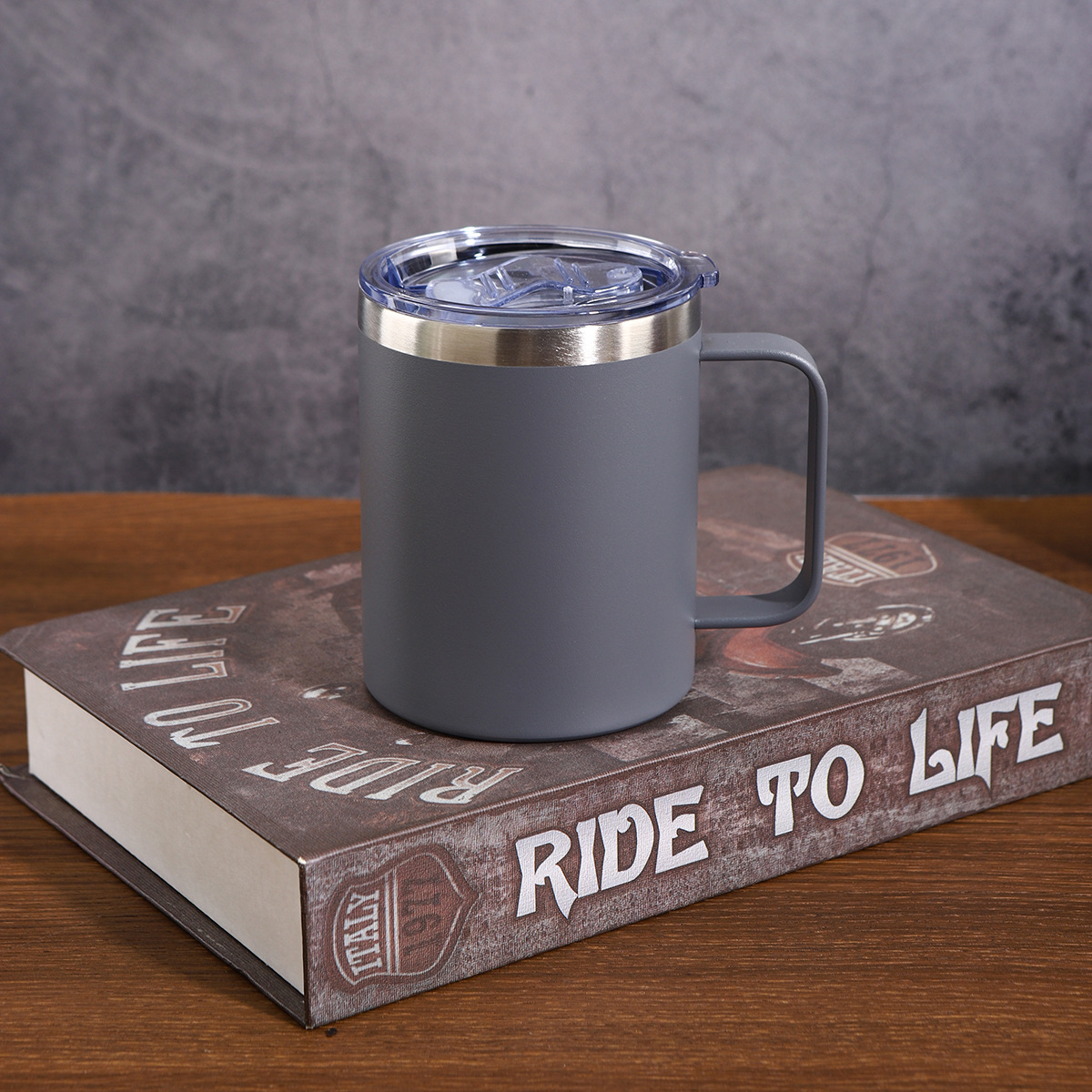 Doppelwandiger Edelstahl Isolierbecher Mit Deckel Für Kaffee_voghion.com