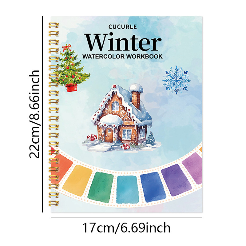 Cross-border hot selling WATERCOLOR WORKBOOK Watercolor special coloring book coloring book sketch book in stock