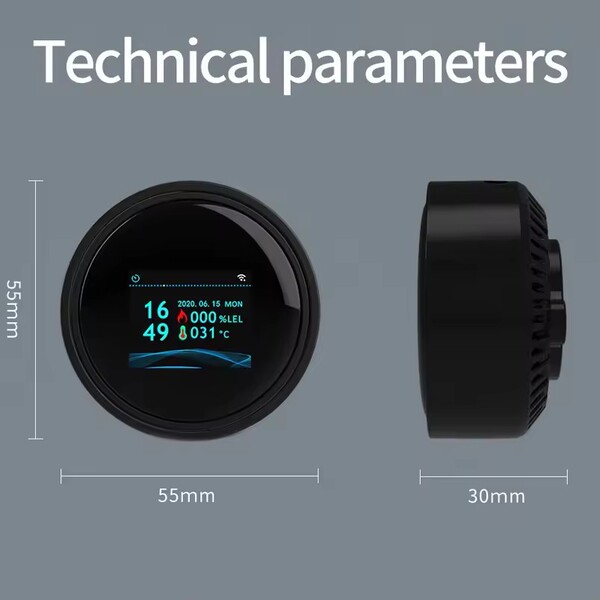 Wifi Natural Gas Sensor Smart Alarm Home Kitchen Gas Leak Detector…