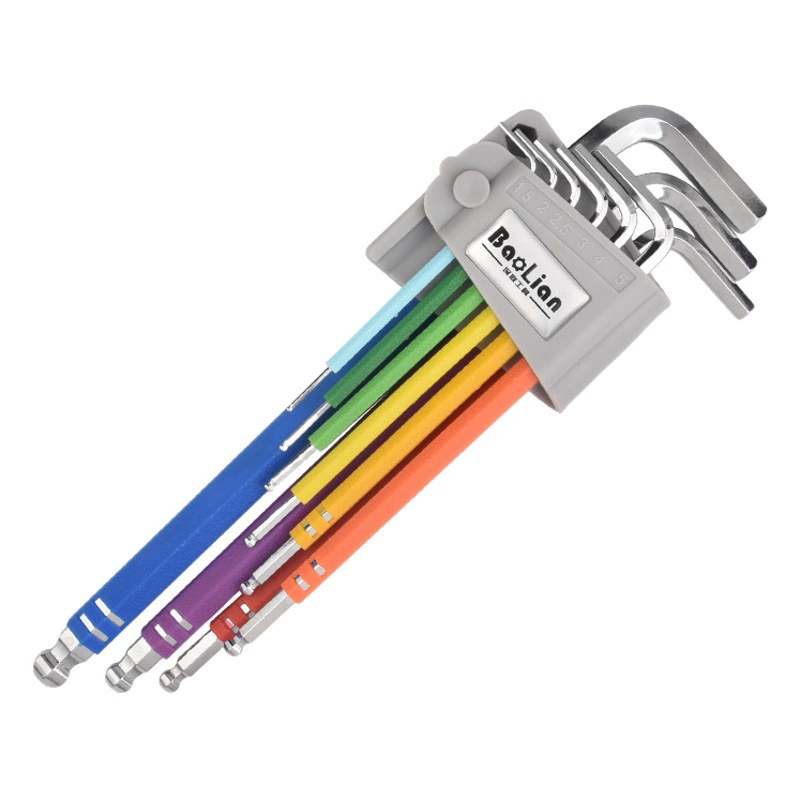 Шестигранный ключ универсальный костюм Шестигранная Отвертка 6-угловой инструмент цветной шестиугольный удлиненный шестиугольный Многофункциональный