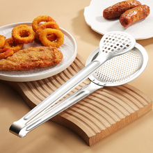 厂家直销多功能不锈钢食品夹煎鱼牛排夹子烧烤面包烤肉厨房工具