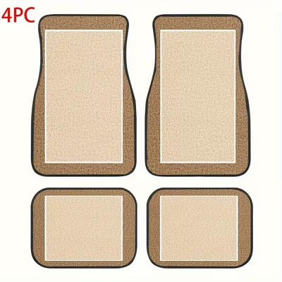 Thickened Dirt-Resistant and Scratch-Resistant Mats, Easy | Avtomobil döşəmə paspasları - zx-car-floor-mats-simple-16-4570-self-cut-1-piece-of-silk-circle-for-the-front-foot