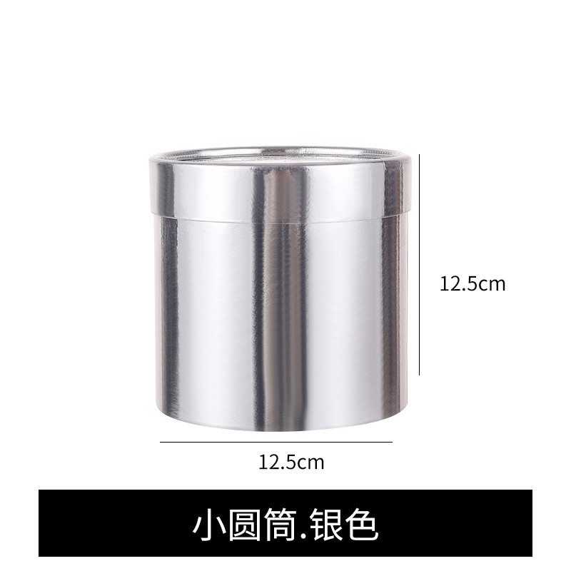 Cubo de lujo ligero plata 12,5*12,5 cm