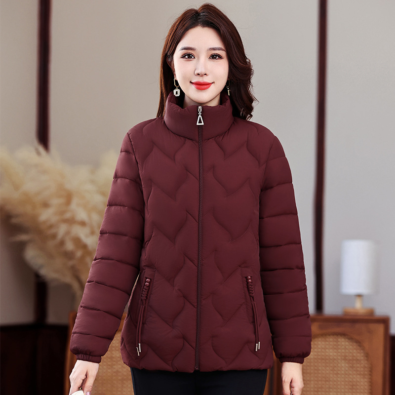Algodón de mujer chaqueta de algodón 2024 nuevo otoño invierno a prueba de viento cálido ocio versátil chaqueta de algodón corta