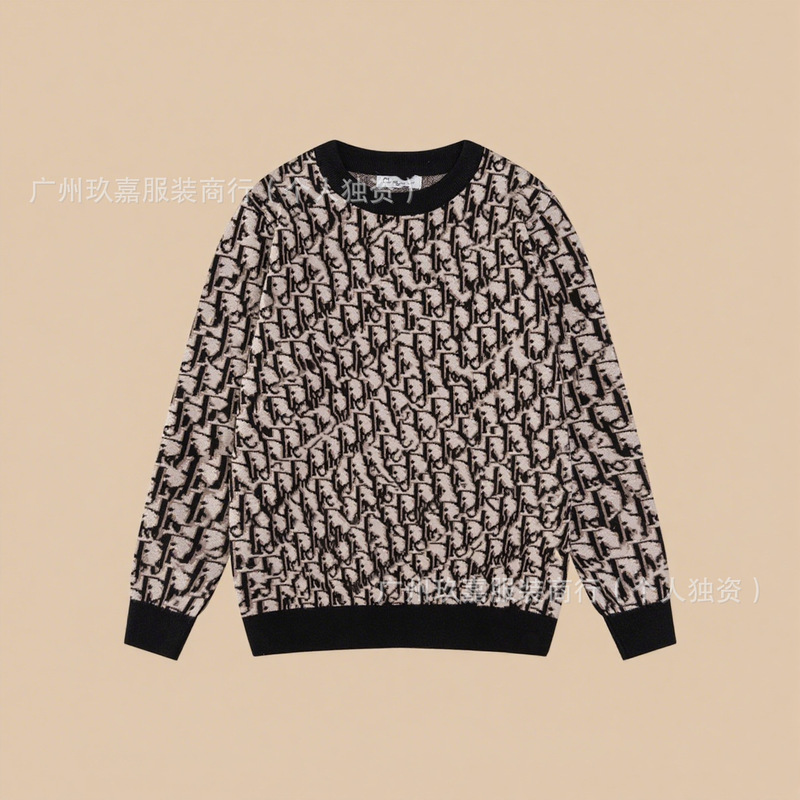 跨境.正确版.驴家.G家.迪家25新款嵌花提花针织毛衣(高品）|undefined