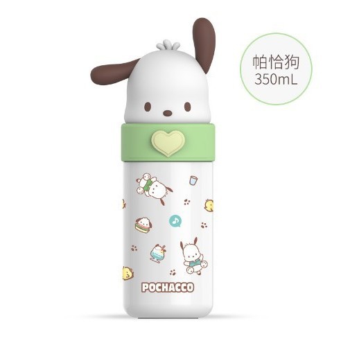 Sanrio coolomi yugui perro ventosa chica lindo estudiante grado alimenticio de acero inoxidable 316 los niños taza agua