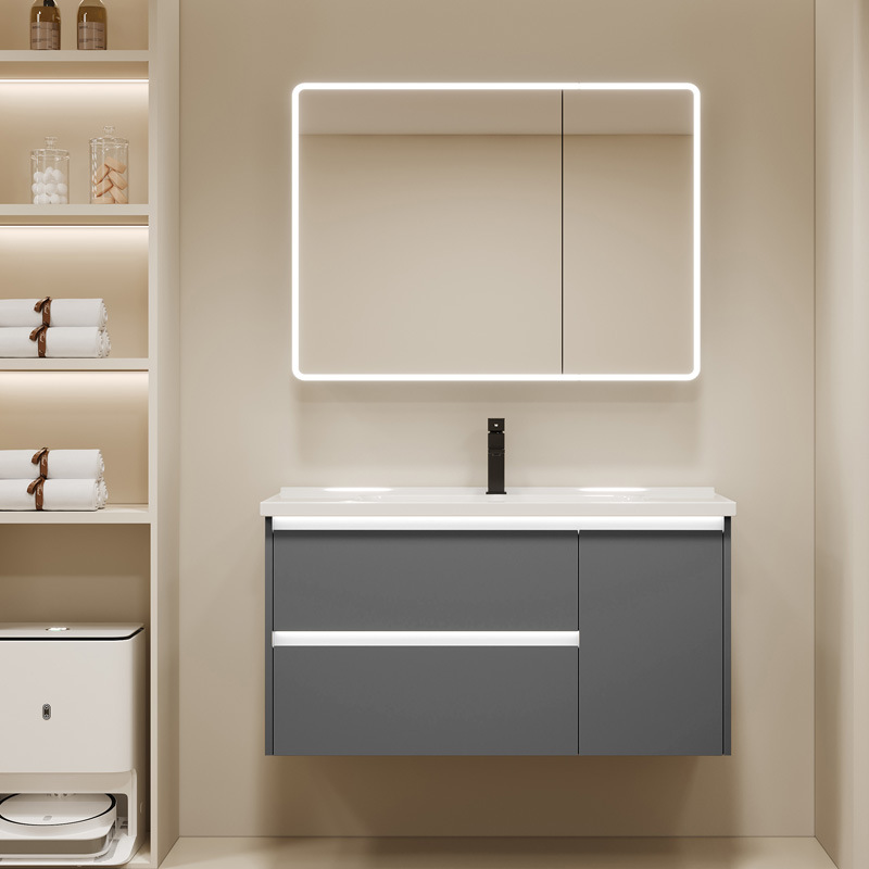 gabinete de baño de aluminio espacio lavabo cerámico de mano lavabo gabinete combinado lavabo lavabo lavabo