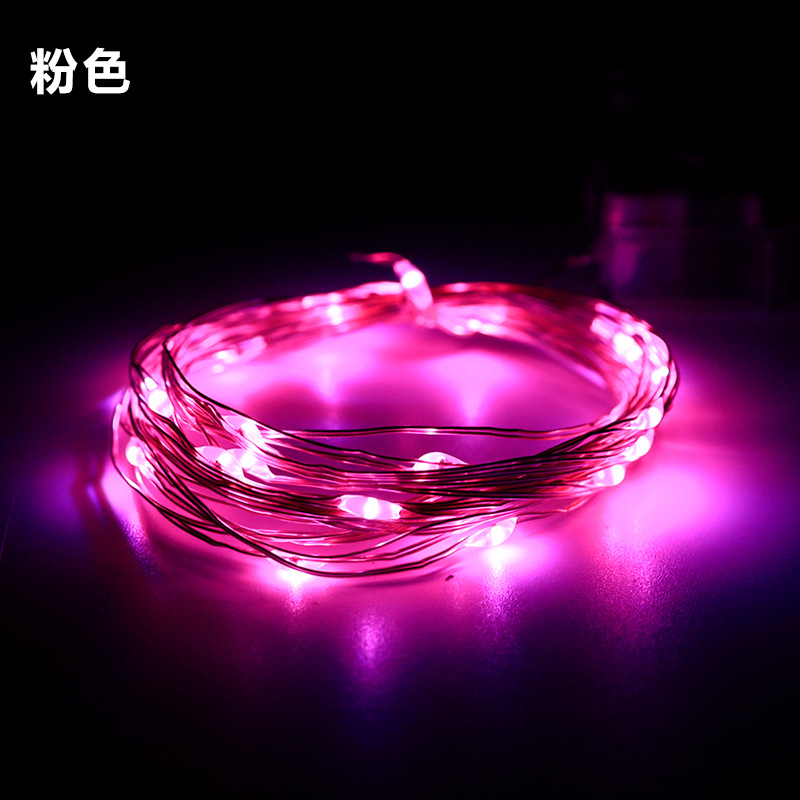 Luz de cadena de alambre de cobre LED transfronteriza ramo impermeable Luz de cadena de alambre de cobre USB decoración de caja de regalo Caja de batería LED Luz de cadena de alambre de cobre
