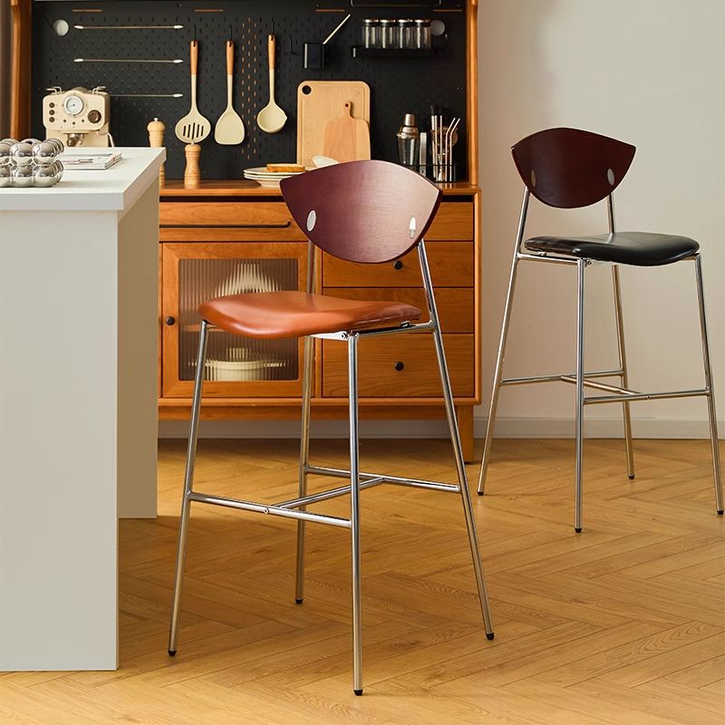 Bird Bar Chair Nordic Retro Light Luxury Simple Island Bar Chair Internet Celebrity Cafe Leisure Backrest Bar Chair