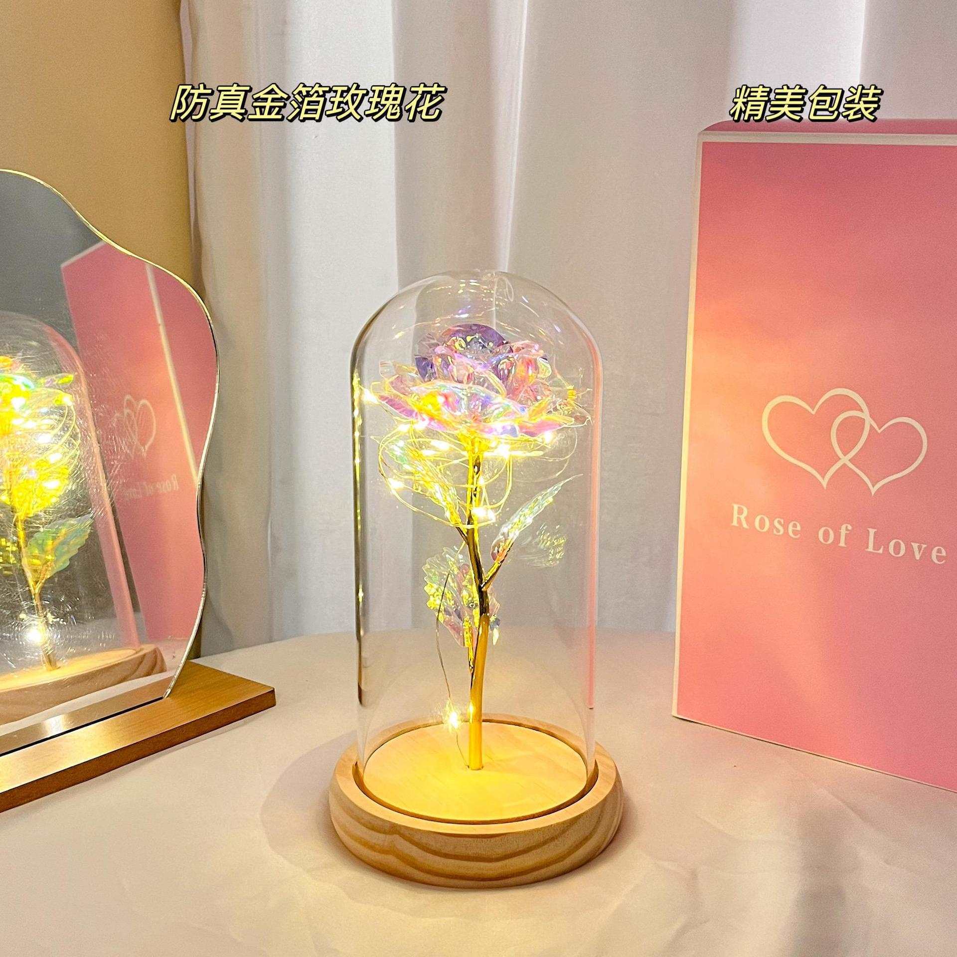 Colored gold (wooden base) (free battery) writing greeting cards