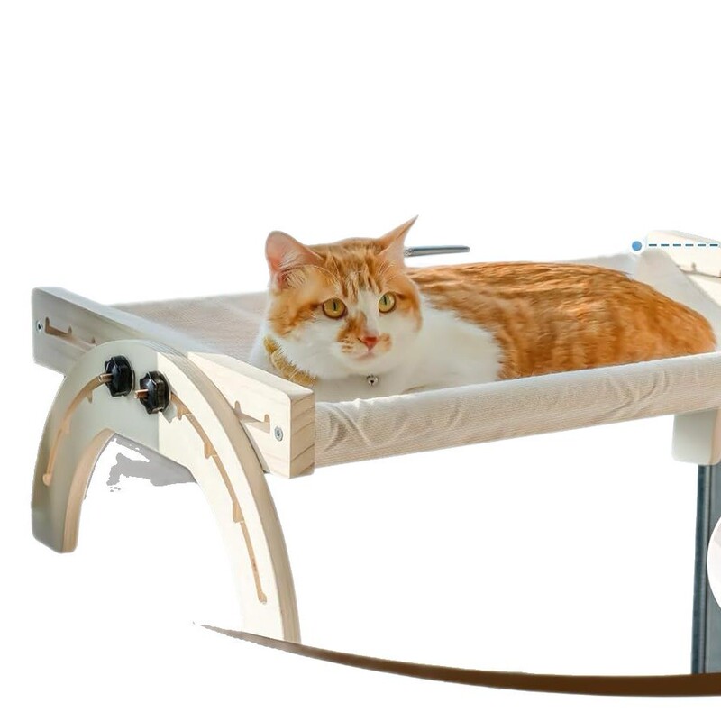 窓猫猫犬木製休憩巣家庭用吊り木製ペット巣新型ベランダ実木猫ハンモック|undefined