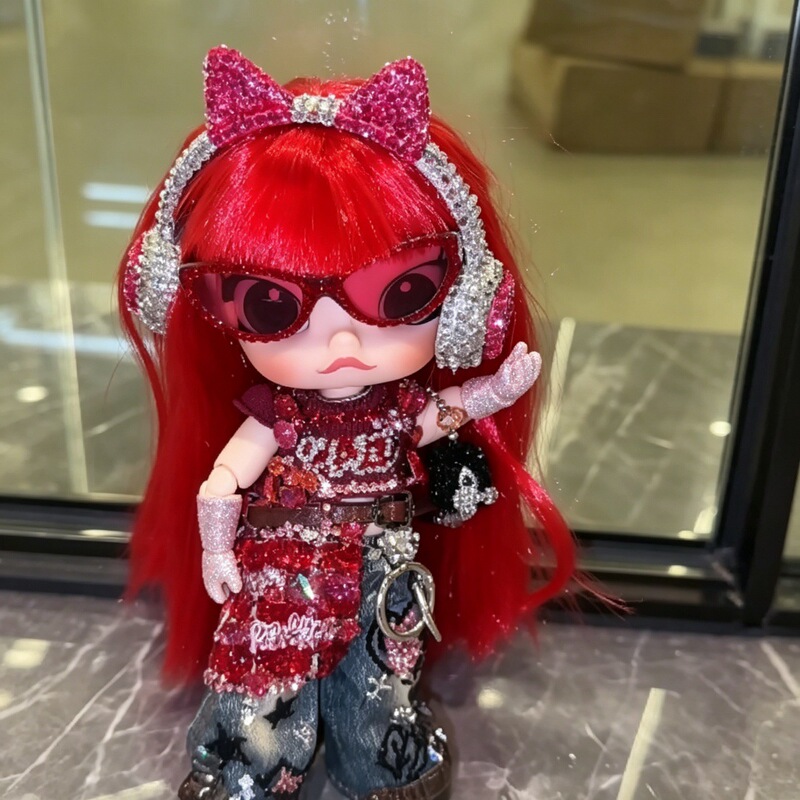 Pei Qin/8-point Jasmine Zsiga Sister wig, red long straight hair, can be trimmed and styled Pei Qin/8-point Jasmine Zsiga Sister wig, red long straight hair, can be trimmed and styled