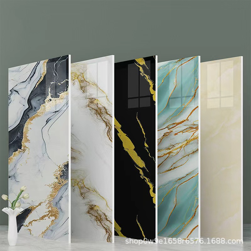 comercio exterior transfronterizo mayorista imitación de azulejos de pared pegatinas de espesor impermeable a prueba de humedad placa de aluminio autoadhesiva placa de pared decoración pegatinas de escultura
