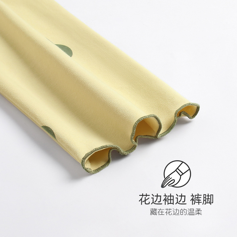 Pijamas de las mujeres primavera y otoño 100% algodón manga larga verano Delgado homewear más tamaño traje