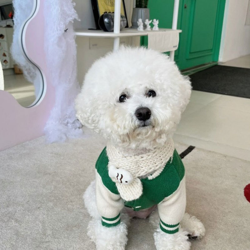猫スポーツレジャー風野球服子犬犬中小型犬針カーディガン犬服ペット用品|undefined