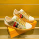 European Station Fuguchi Little Bee Genuine Leather Casual Shoes 2025 New Trendy Men's Korean Version Internet Celebrity Popular Sneakers