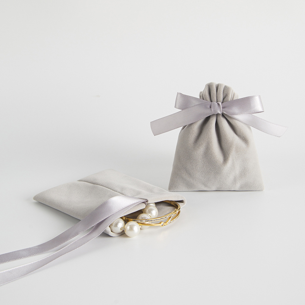 Daily Occasion 1 Piece Cloth Simple Style Daily Solid Color Jewelry Packaging Bags