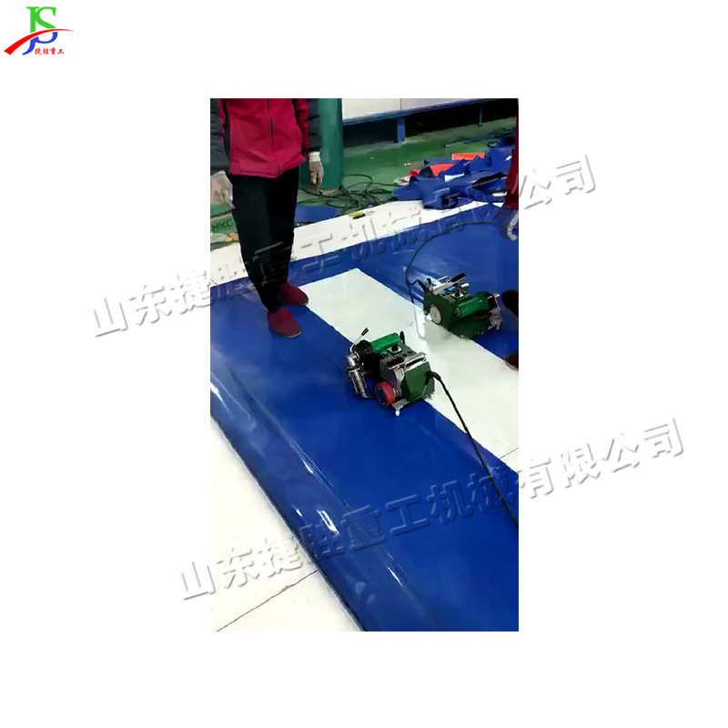 Máquina de soldadura de aire caliente pequeña tela de inyección de tinta sin pegamento máquina de patchwork autopropulsada equipo de soldadura de lona infrarroja