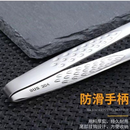 304 Stainless Steel Korean BBQ Tongs BBQ Food Steak Korean Cuisine Buffet Tongs Kitchen Home Use