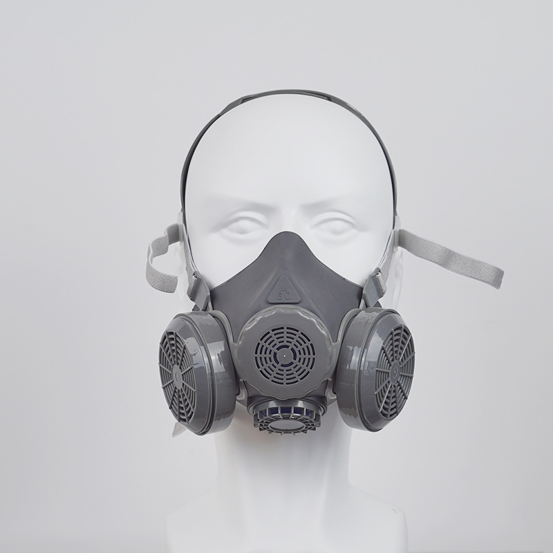 思创ST-M60X-1A橡胶防尘面罩批发防粉尘电焊烟非油性颗粒物口罩
