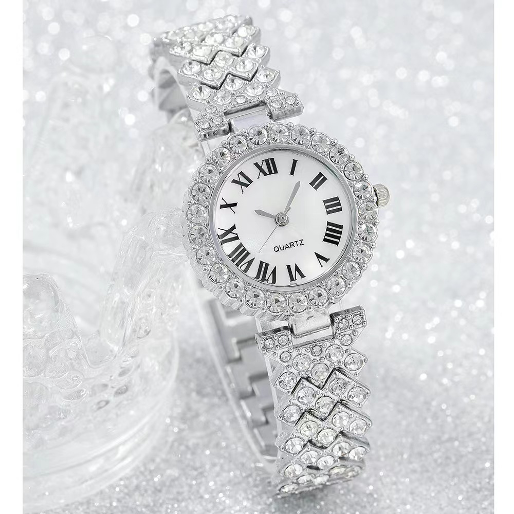 23 Year New Set Diamond Women's Bracelet Watch Luxury Fashion Gift Box Watch Bracelet Six Piece Quartz Watch Set_voghion.com