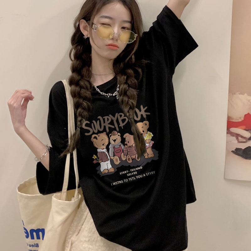 Maternity Short-Sleeved Tops 2026 New Korean Style Loose Large Size Bottoming Shirt Summer Slimming Black T-Shirt Mid-Length