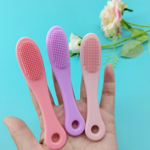 Cross-Border Silicone Pet Supplies Face Wash Detail Brush Cleaning Brush Pet Tooth Cleaning Toothbrush Silicone Finger Brush