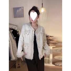 法式白色小香风外套2025秋季新款女致宽松显瘦百搭上衣女