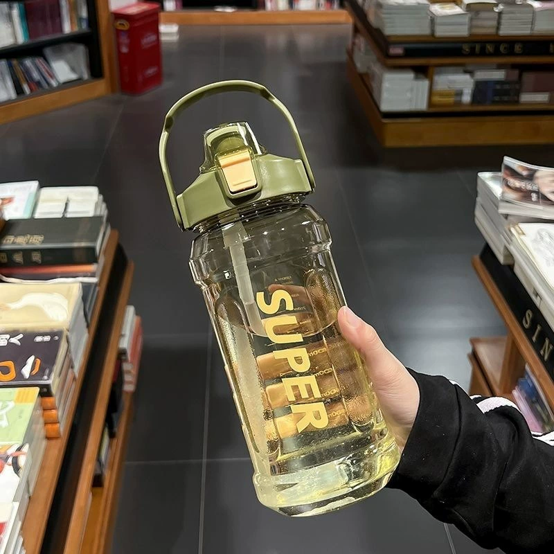 Большая бутылка для воды Super, 1,5 л / 2,0 л, термостойкая, с ручкой для переноски