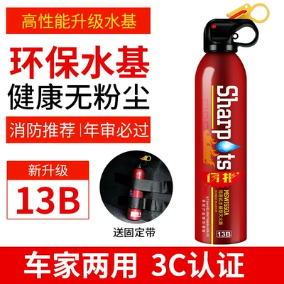 Extinguisher Portable Small Water-Based, Vehicle fire extinguisher - flash-red-fixed-strap