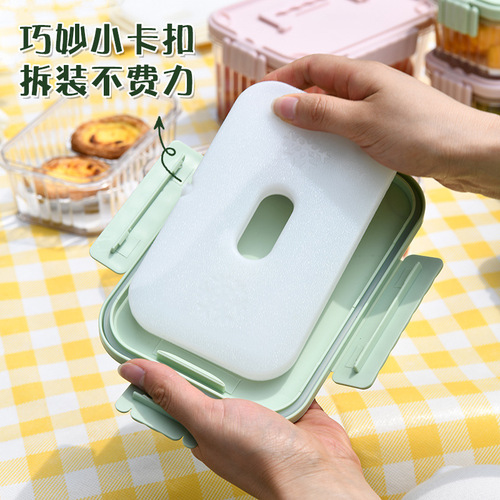 Outdoor portable crisper baby food box ice tray fruit lunch box sealed box portable mobile transparent small refrigerator