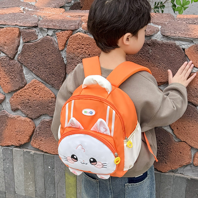 Jardín de infantes mochila de bebé caricatura lindo felino mochila para niños y niñas 2025 nueva mochila infantil